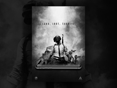 PlayerUnknown's Battlegrounds Gaming Event Poster graphic design poster