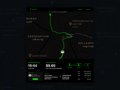 Location Tracker - Daily UI Challenge #020 daily ui daily ui challenge location location app location tracker map user experience user interface