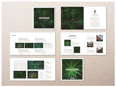 Square Magazine Template brochure catalog indesign lookbook magazine nature newsletter portfolio square template