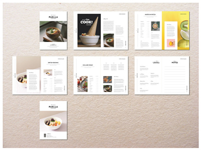 Recipe Book / Cookbook brochure brochures catalog chef cookbook indesign kitchen lookbook magazine newsletter portfolio recipe book template