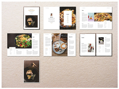 Mayonnaise Recipe Book / Cookbook brochure catalog chef cookbook guide indesign kitchen magazine newsletter portfolio recipebook template