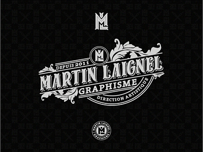 Identité visuelle Martin Laignel branding design illustration logo logodesign logodesigner logotype typography vector visual identity