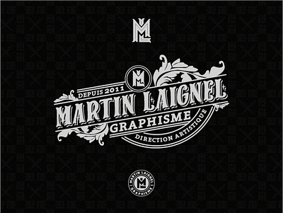 Identité visuelle Martin Laignel branding design illustration logo logodesign logodesigner logotype typography vector visual identity