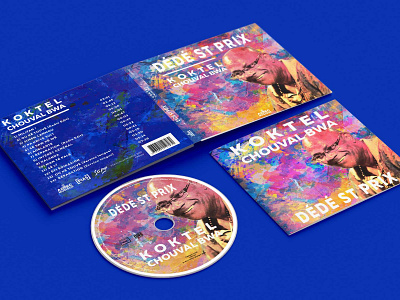 Digipack Koktel Chouval Bwa - Dédé Saint Prix - AZTEC Musique branding cd artwork cd cover cd design design logodesign typography vector visual identity