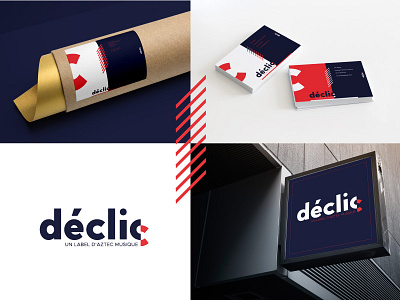 "Déclic" Visual Identity branding design logo logodesign logodesigner logotype typography vector visual identity