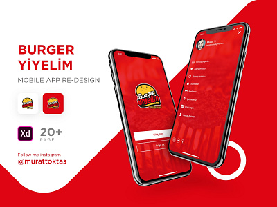 Burger yiyelim mobile app re-design #1 adobe adobexd branding concept design interfacedesign ui user user experience userinterface ux vector