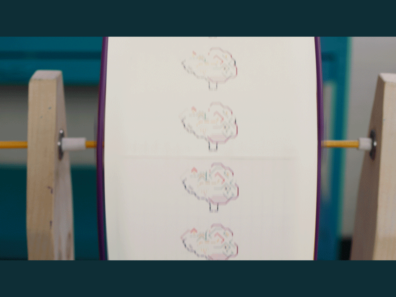 Zoetrope! + mographs after effects analogue animation design fun graphic handmade video