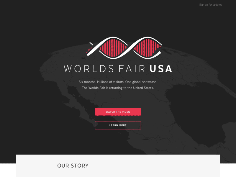 Worlds Fair USA - site design