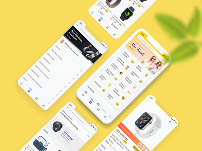 Catalog Design app branding design icon mobile typography ui uiux ux yellows