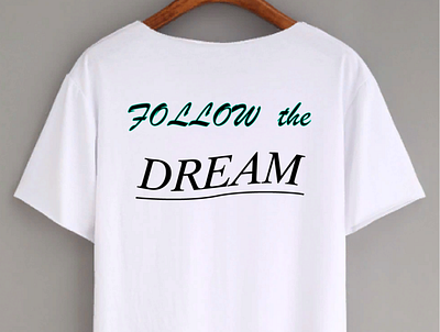 T-shirt design with print. 2020 dream illustraion print