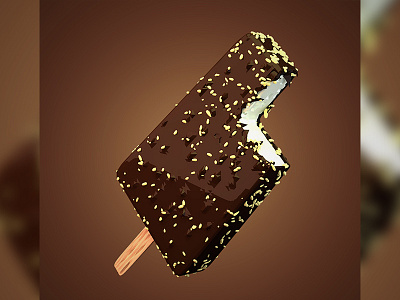 Choco Venila Ice Cream 3d blender cream graphics design modeling