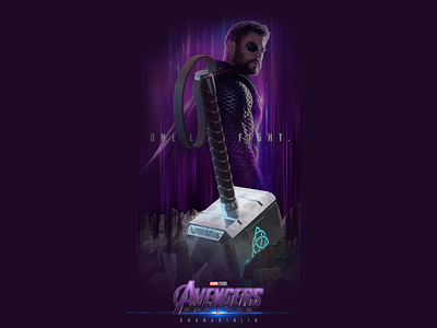 Thor Forever 3d blender manipulation modeling photoshop poster design