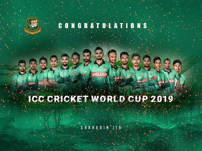 Bangladesh Cricket Team bangladesh design graphics design manipulation photoshop