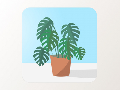 Daily UI 005, App Icon app icon daily ui houseplants monstera plants