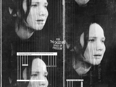 The Caged Bird2 graphic graphic design katniss everdeen movie posters movies the hunger games