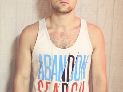 Searchlights Tank abandon band blue grey purple red rock tank top