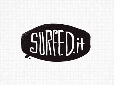 Surfed.it #2 black logo surf website white