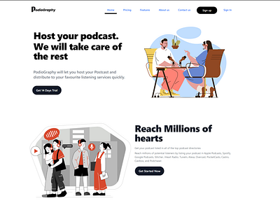 Podcast hosting website