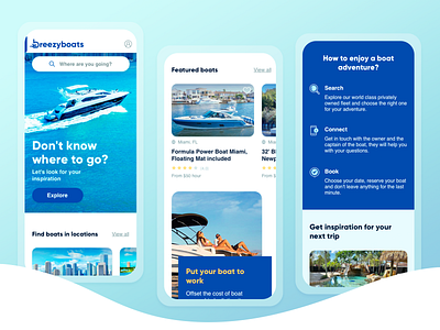 Mobile Design Web - Breezy Boats