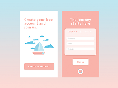 Daily UI #001 - Sign up app daily ui daily ui challenge design form interface mobile signup ui ux