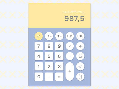 Daily UI #004 - Calculator app calculator daily ui daily ui challenge design interface maths mobile ui ux