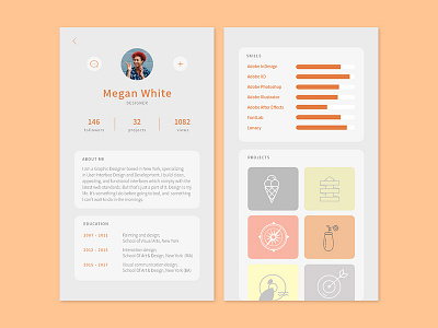 Daily UI #006 - User Profile app daily ui daily ui challenge design interface mobile profile profile page social network ui user ux