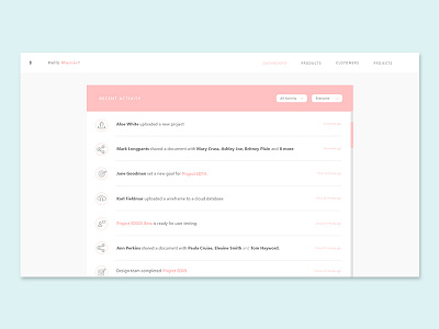 Daily UI #047 - Activity Feed activity app daily ui daily ui challenge dashboard design desktop feed interface screen ui ux