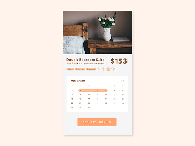Daily UI #067 - Hotel Booking apartment app booking booking app calendar daily ui daily ui challenge design desktop form hotel icons interface mobile room typography ui ux