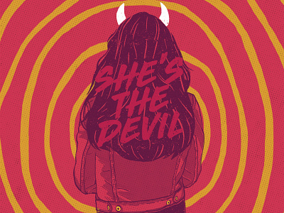She´s the devil design digital draw graphic illustration