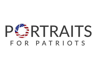 Portraits for patriots branding camera lens logo non profit