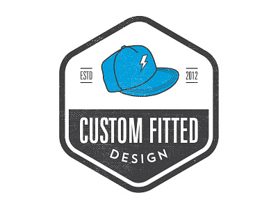 Custom Fitted Design Logo hat illustration logo