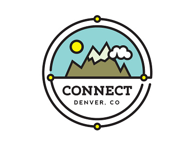 WIP Connect Logo clouds colorado conference connect logo mountains