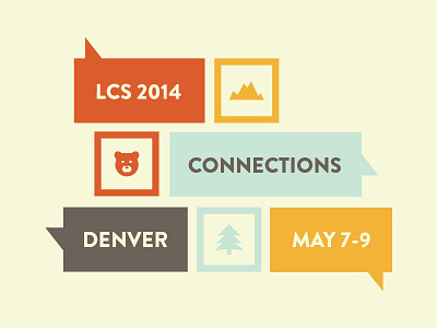 A Different Direction bears colorado colorful conference connect icons logo mountains trees