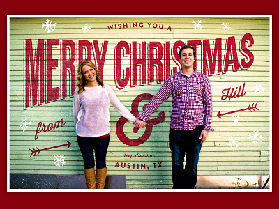 Final Version card christmas greeting card holidays photo retouching photography texture typography
