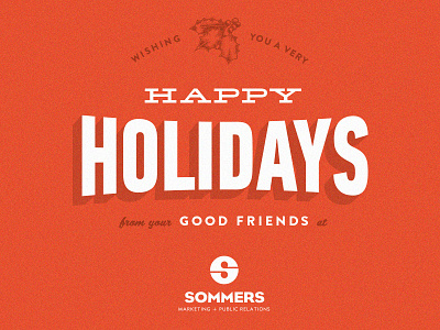 Sommers Marketing Holiday Card card christmas holidays marketing typography