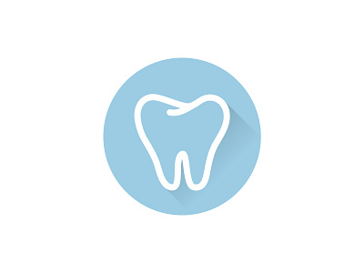 Tooth dental dentistry flat icon icon logo tooth