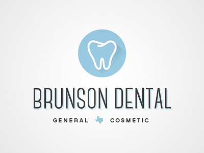 Brunson Dental Logo v3 brand branding dental dentist dentistry identity logo toothbrush