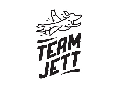 Team Jett2 airplane dachshund jet logo races texas wiener dog