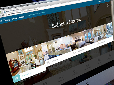 Select a Room. animated menu css3 home design interior design navigation ui ux website