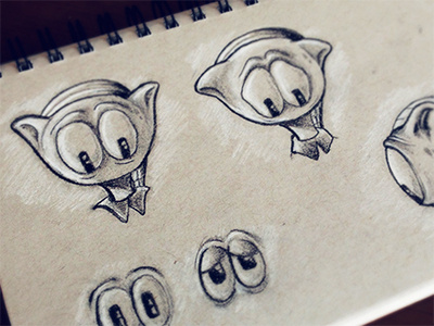 Space Elf Sketches character design illustration pencil sketch