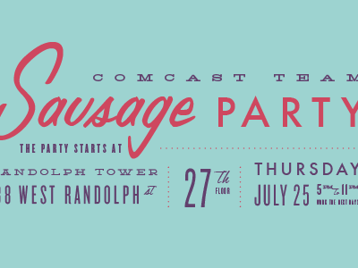 Sausage Party details typography