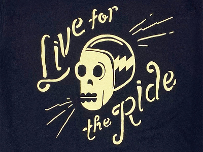 Live For The Ride // Gasoline And Us gasoline and us motorcycles shirt skull typography