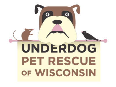 Underdog Logo bird bulldog dog identity illustration logo mouse