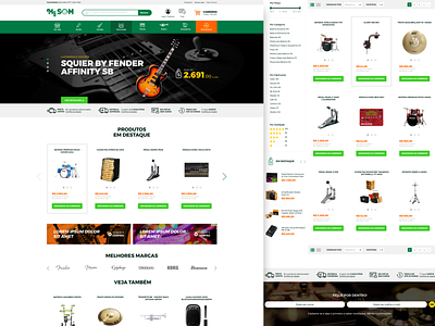 E-commerce Mg Sound Musical Instruments | UX/UI Design