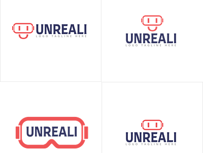 Unreali augmented reality branding design figma flat icon icons illustration logo vector virtual
