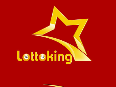 Lotto King Game branding design flat logo typography vector