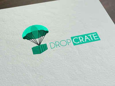 Logo design for Dropcrate branding logo