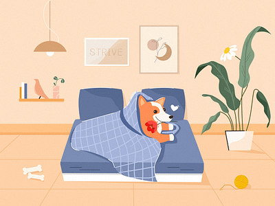 secret bed home illustration love secret