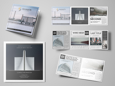 Shakti Industries Tri Fold Brochure art balck branding branding concept branding design brochure brochure design cmyk company company branding company brochure company logo design app digital ads industrial design industries marketing agency printing rgb squarebrochure