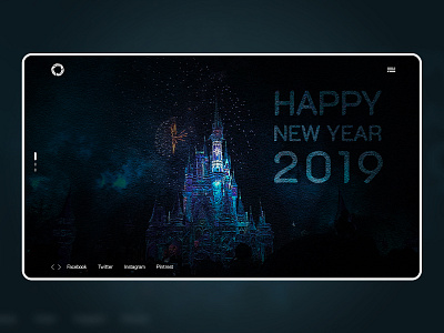 Happy New Year 2019 2019 app branding concept app creative app design design app illustration ios lettering logo mobile newyears type ui ux vector web website concept wishes